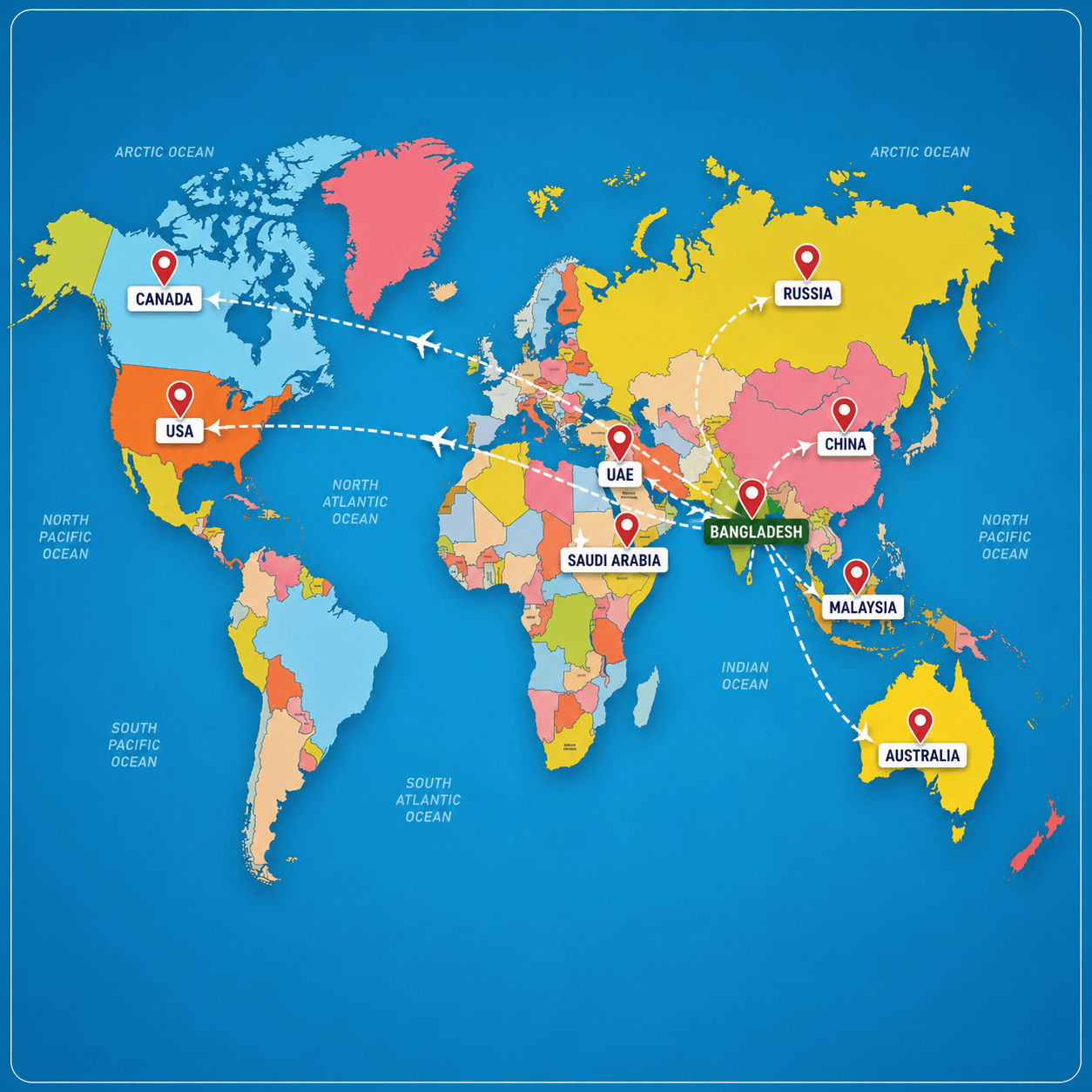 LuggageParty World Routes